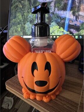 Bath & Body Works Mickey Pumpkin Foaming Hand Soap Holder-3d Printed